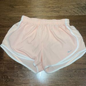Peach color nike shorts size large!